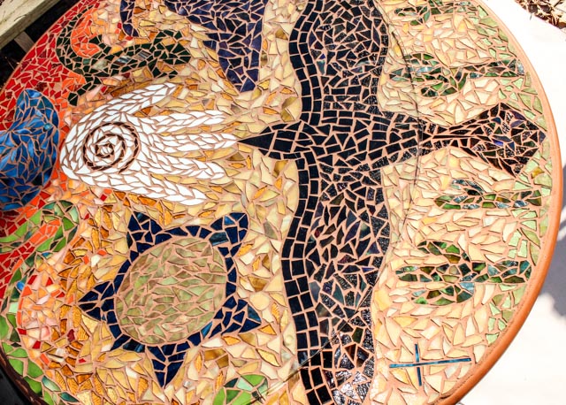 Original Southwestern Inspired Mosaic Table Jen Eastridge