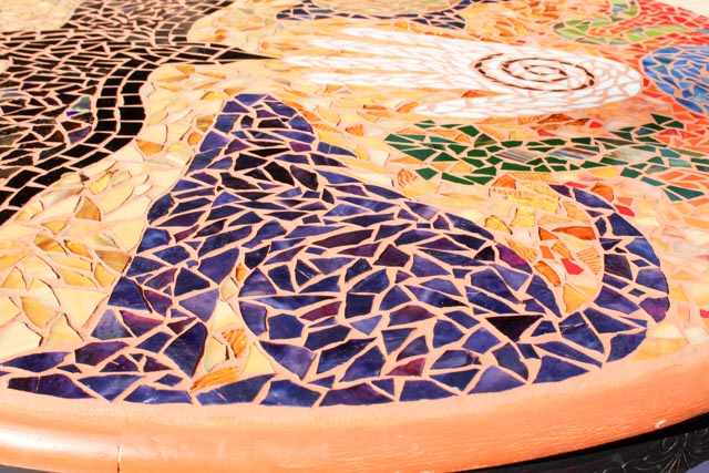 Original Southwestern Inspired Mosaic Table Jen Eastridge