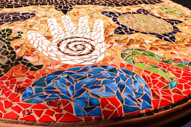 Original Southwestern Inspired Mosaic Table Jen Eastridge