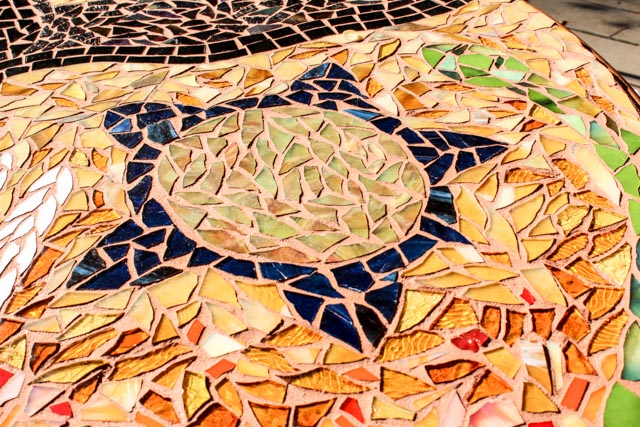 Original Southwestern Inspired Mosaic Table Jen Eastridge
