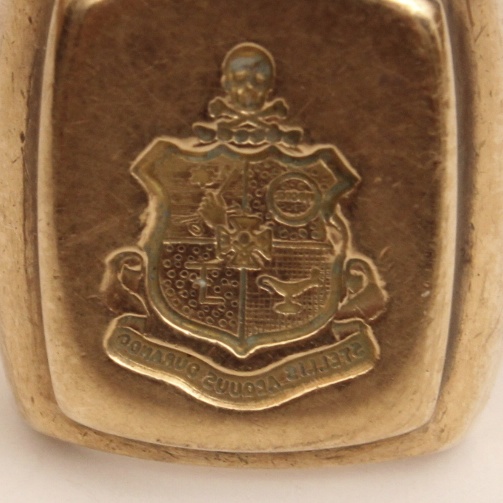 10K Yellow Gold Phi Kappa Sigma Ring