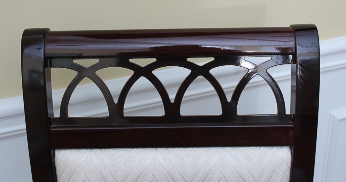 Set of Mahogany Dining Table with Eight Chairs