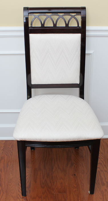 Set of Mahogany Dining Table with Eight Chairs