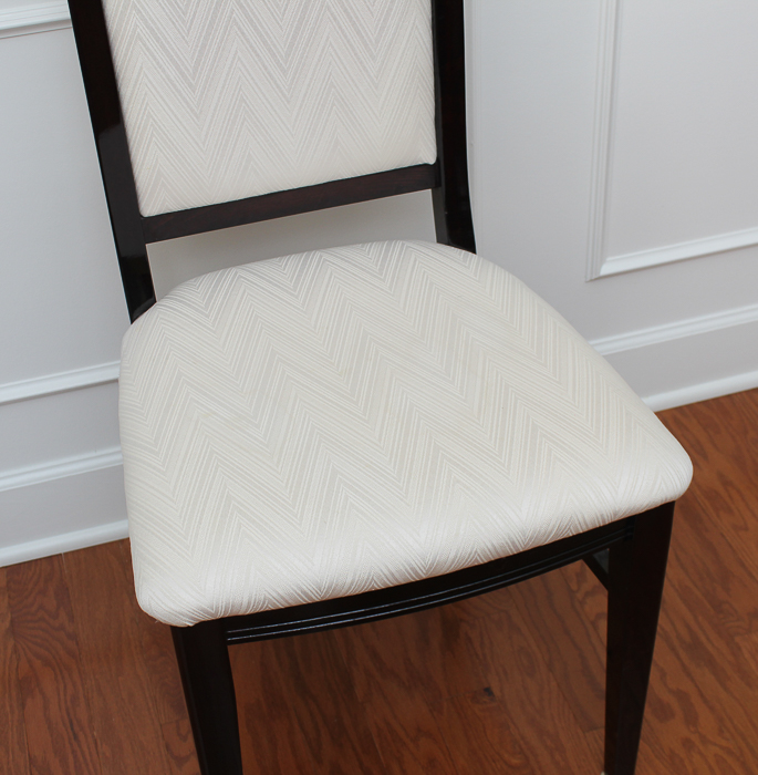 Set of Mahogany Dining Table with Eight Chairs