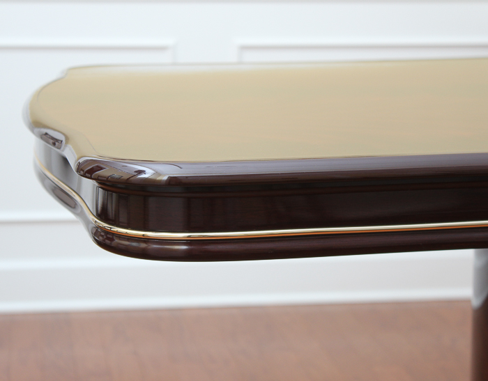 Set of Mahogany Dining Table with Eight Chairs