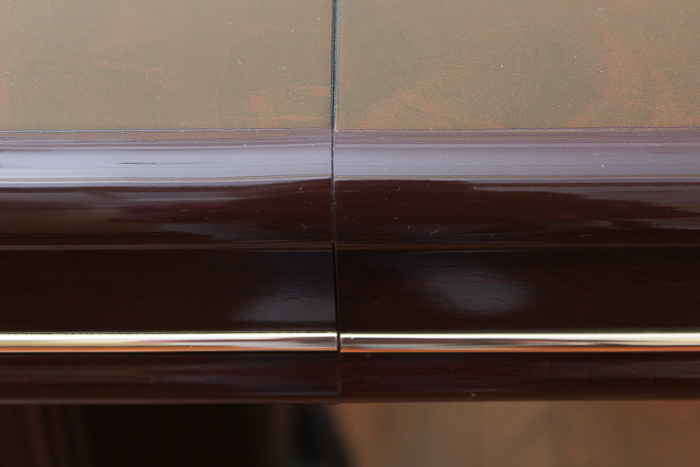 Set of Mahogany Dining Table with Eight Chairs