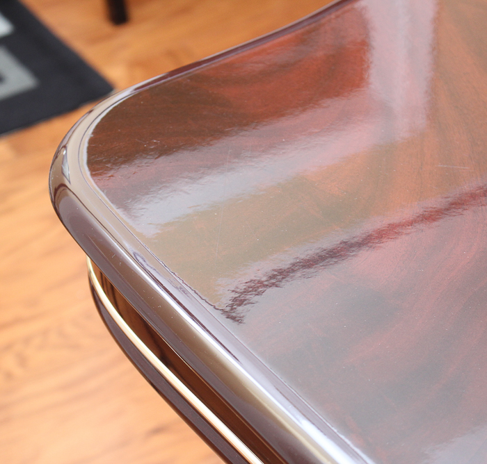 Set of Mahogany Dining Table with Eight Chairs