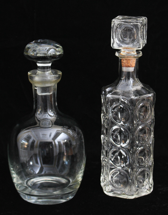 Two Glass Decanters