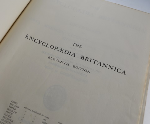 1911 Antique "Encyclopedia Britannica" Set