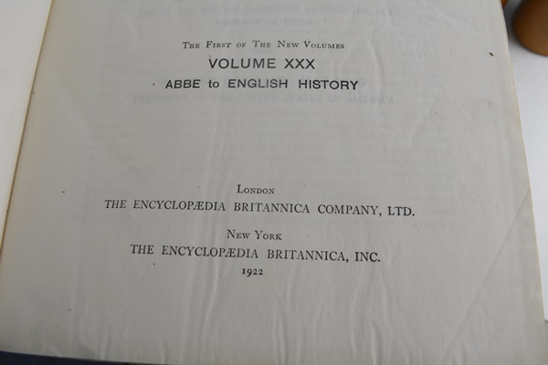 1911 Antique "Encyclopedia Britannica" Set