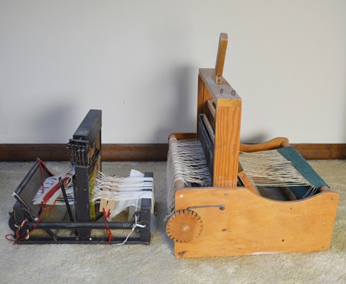 Two Vintage Table Top Looms