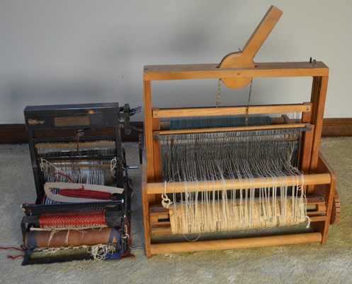Two Vintage Table Top Looms