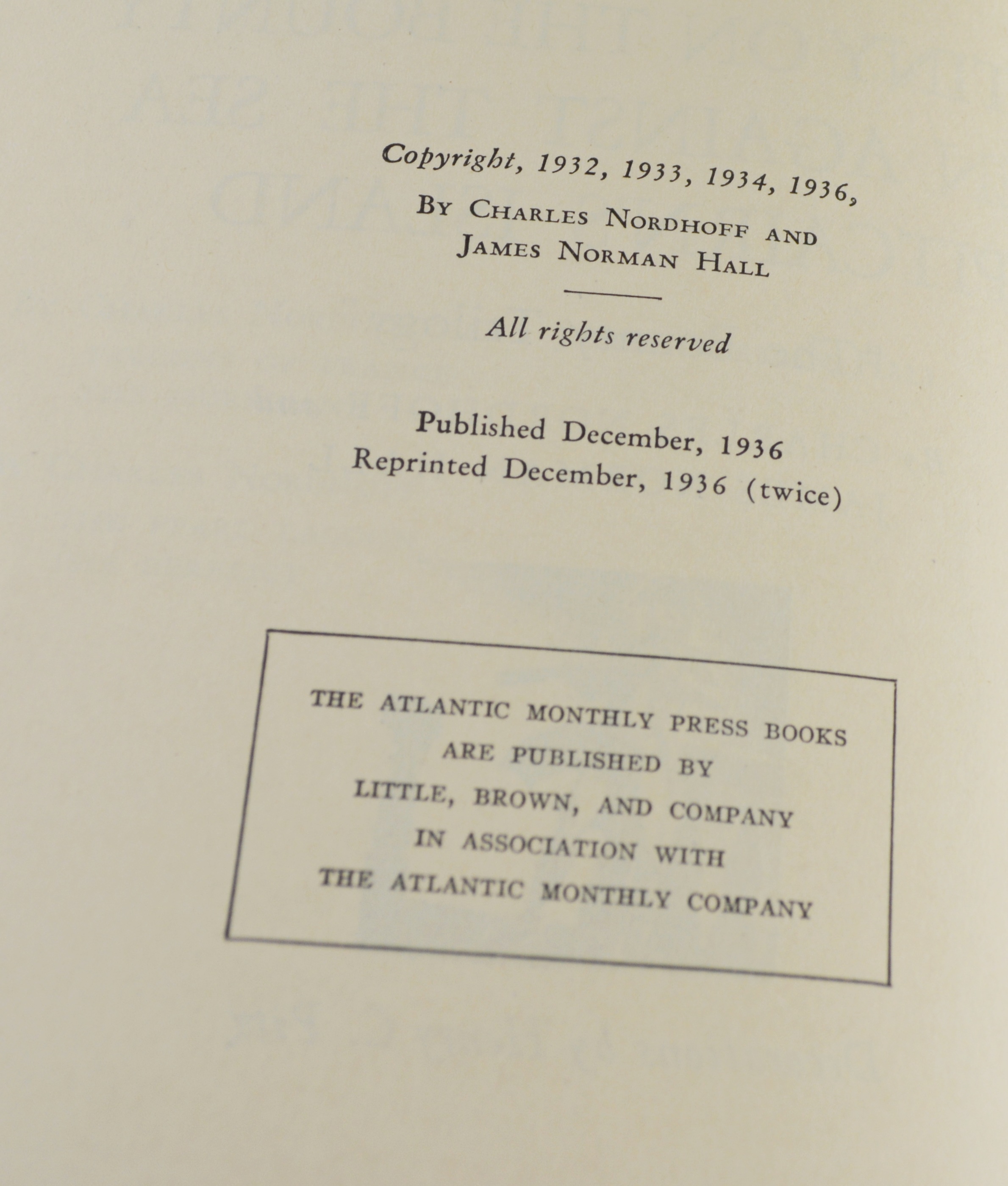 "Guard of Honor, "The Bounty Trilogy" and "The First Circle" Book