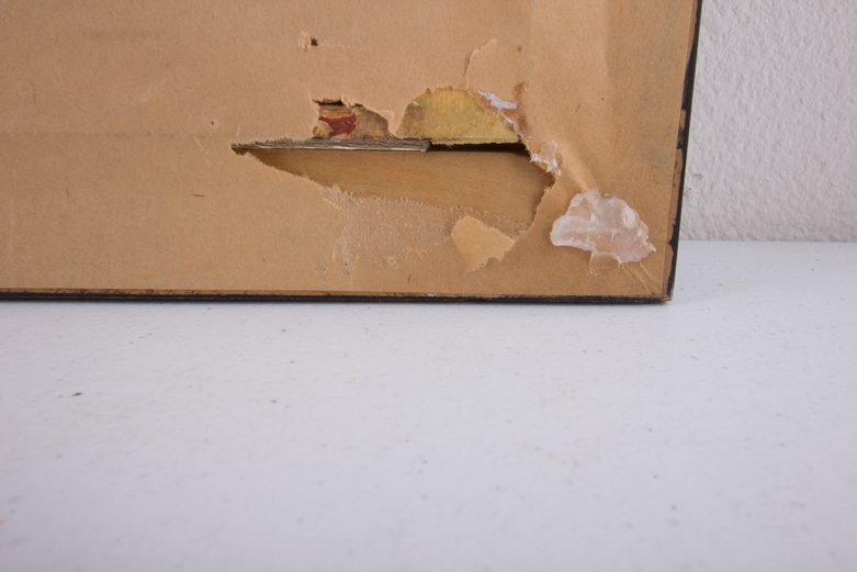 Scratch Painting of Two Owls by Richard Reid Mason