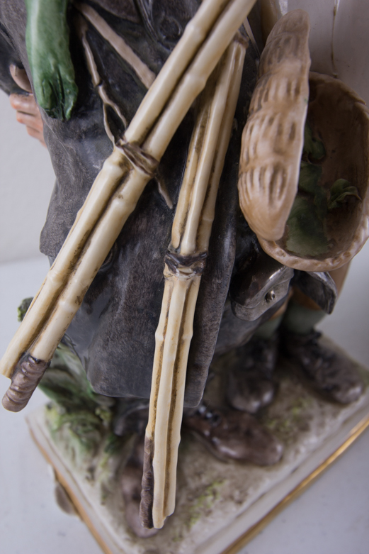 Pair of 1964 Galle Ceramic Fisherman Figurines