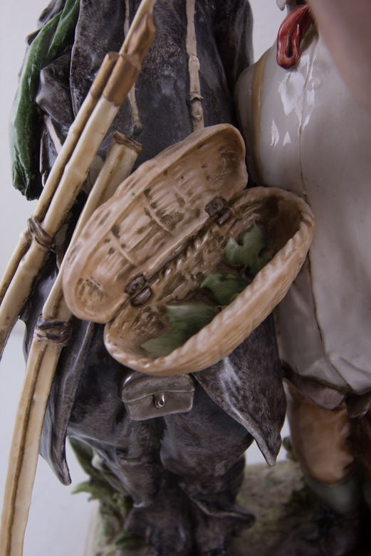 Pair of 1964 Galle Ceramic Fisherman Figurines