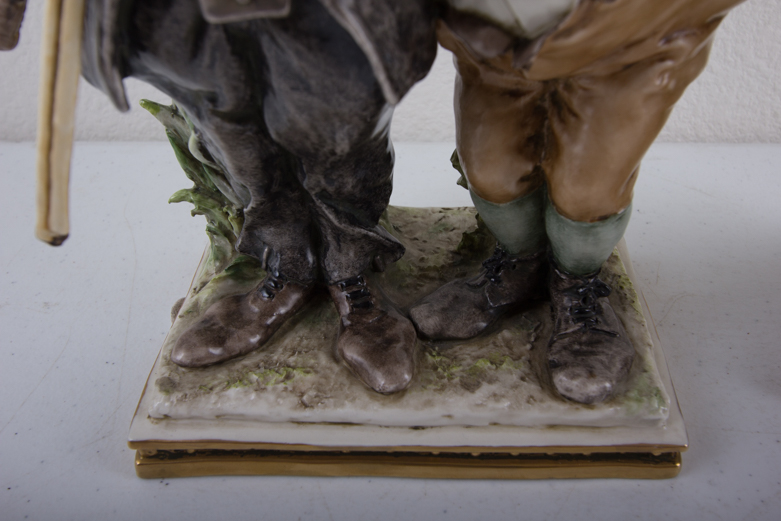 Pair of 1964 Galle Ceramic Fisherman Figurines