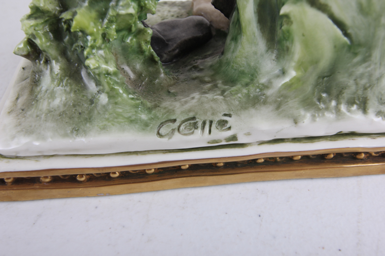 Pair of 1964 Galle Ceramic Fisherman Figurines