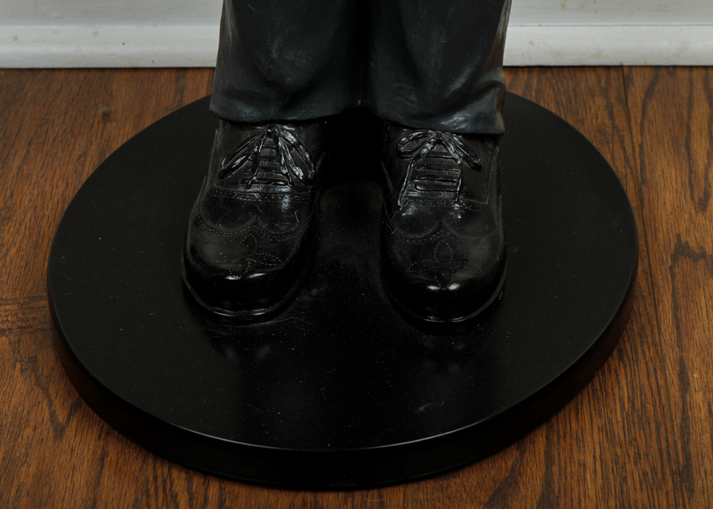 Statue of Butler Holding a Tray