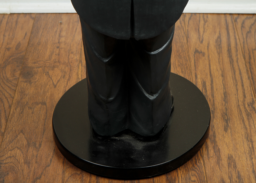 Statue of Butler Holding a Tray