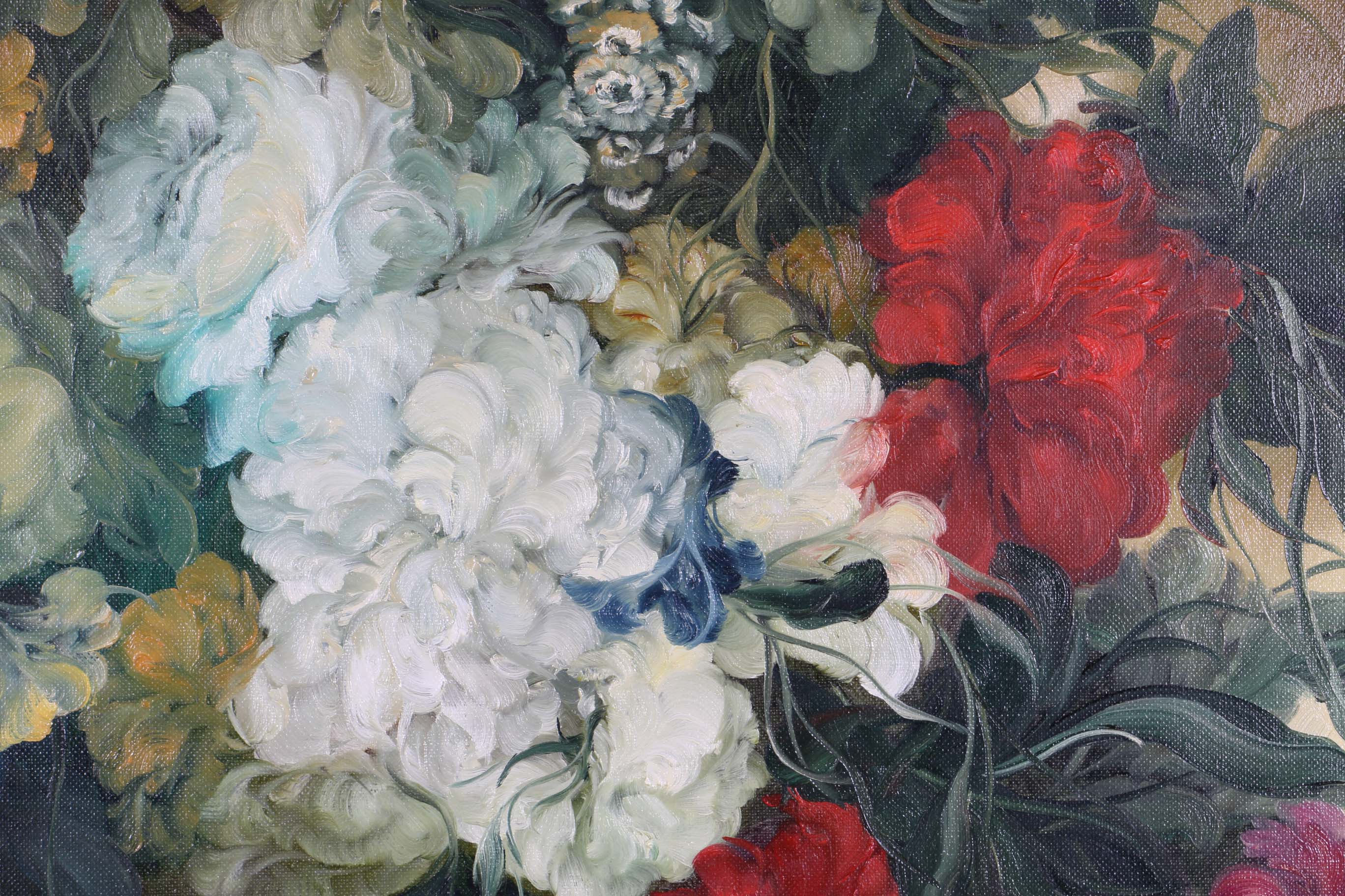 Heinrich Garossa Original Oil Painting "Floral Still Life"