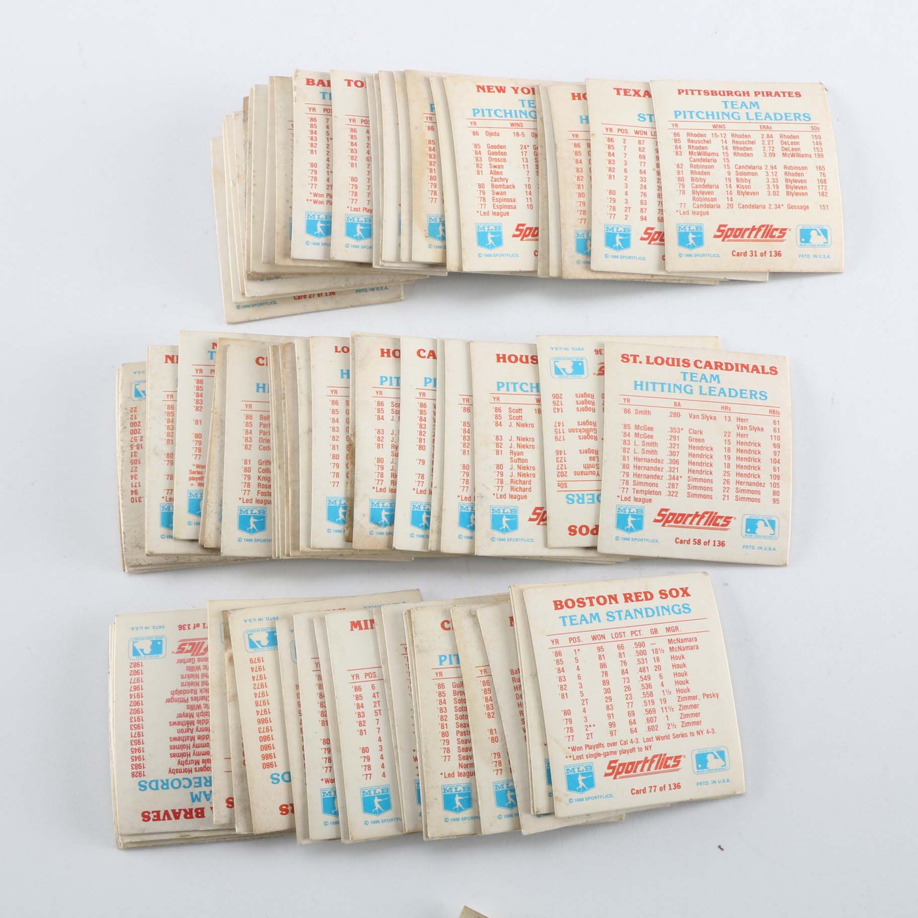 1986 Sportflics Holographic Baseball Cards