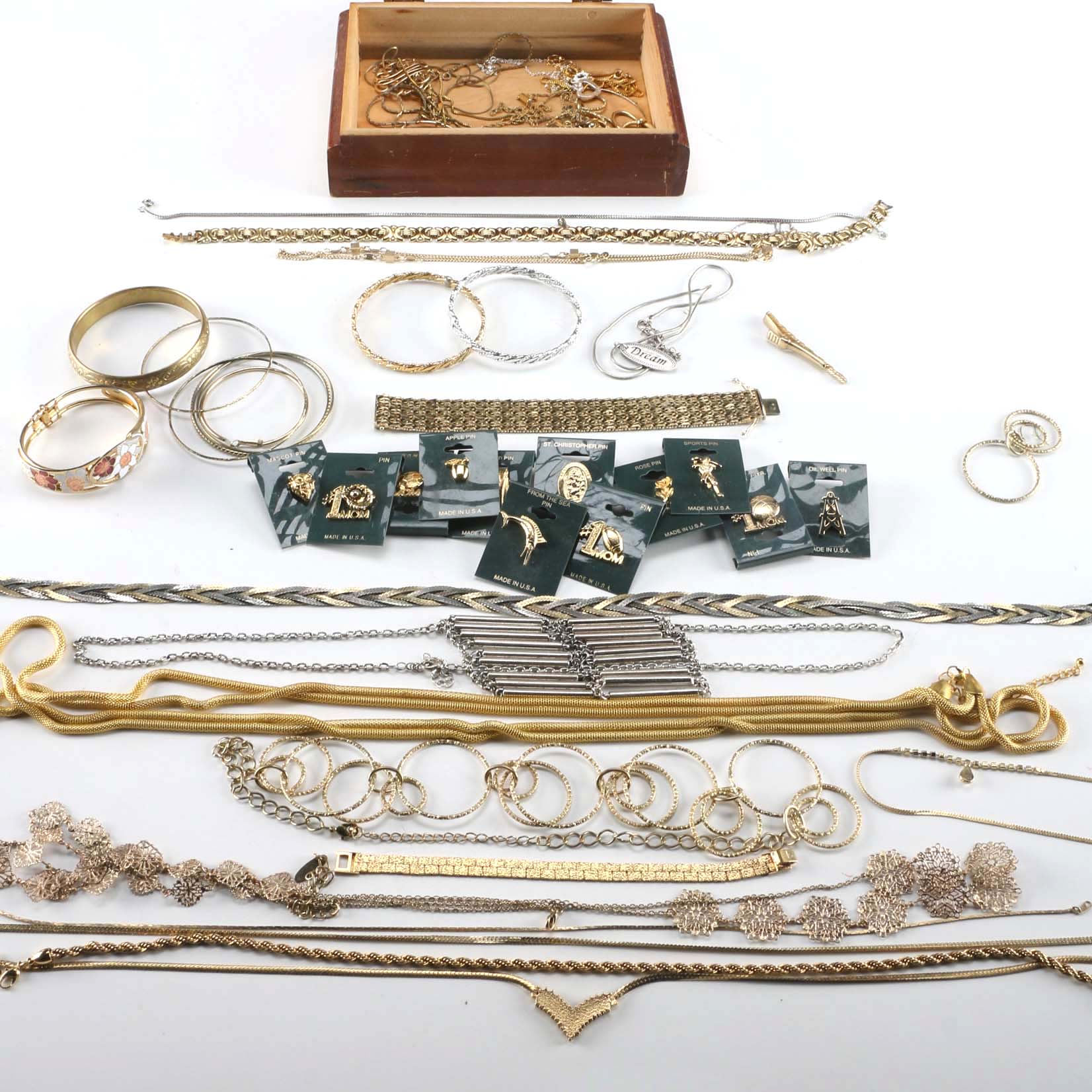 Gold and Silver Tone Costume Jewelry