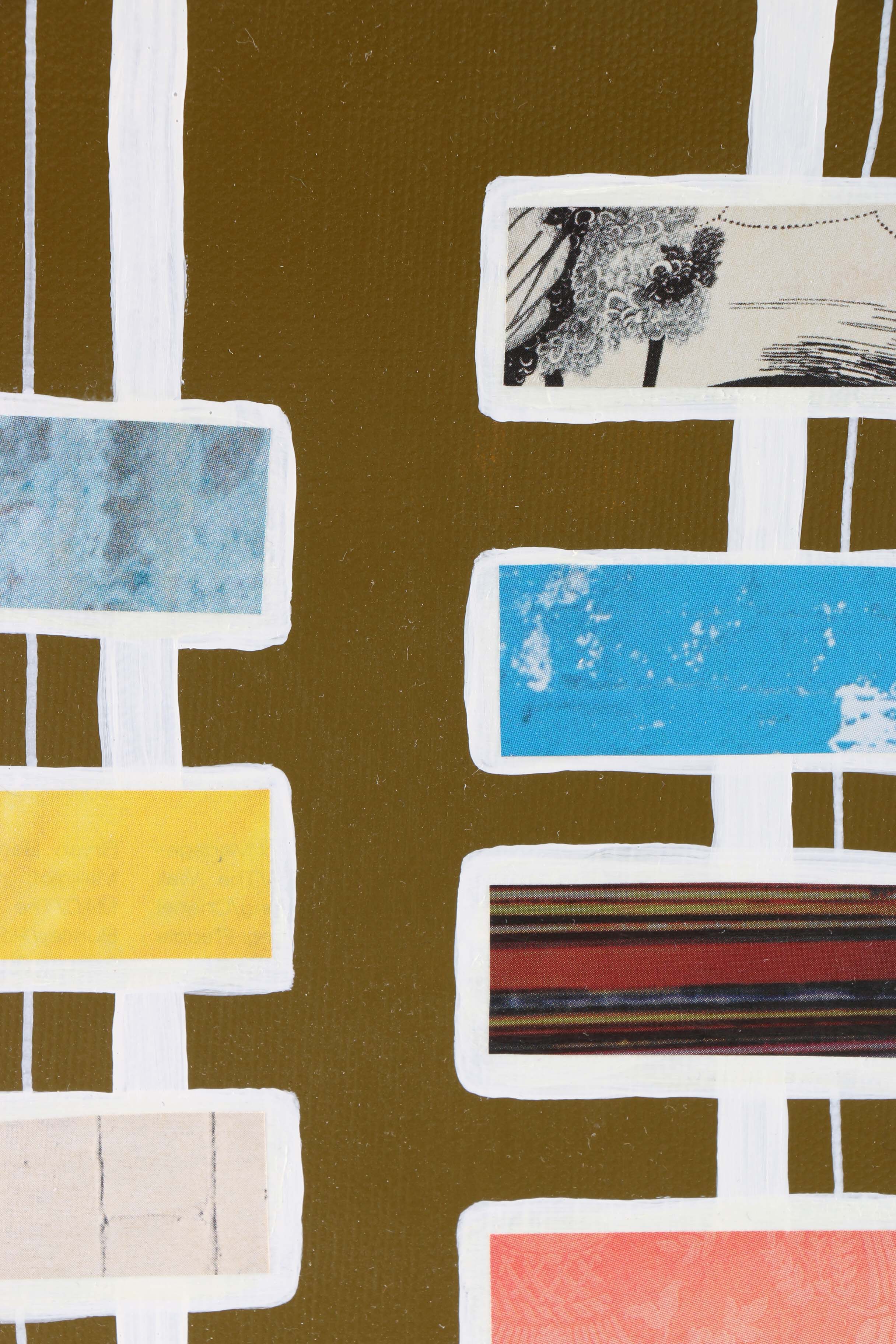 Shea Stafe Signed Modern Abstract Mixed Media Art