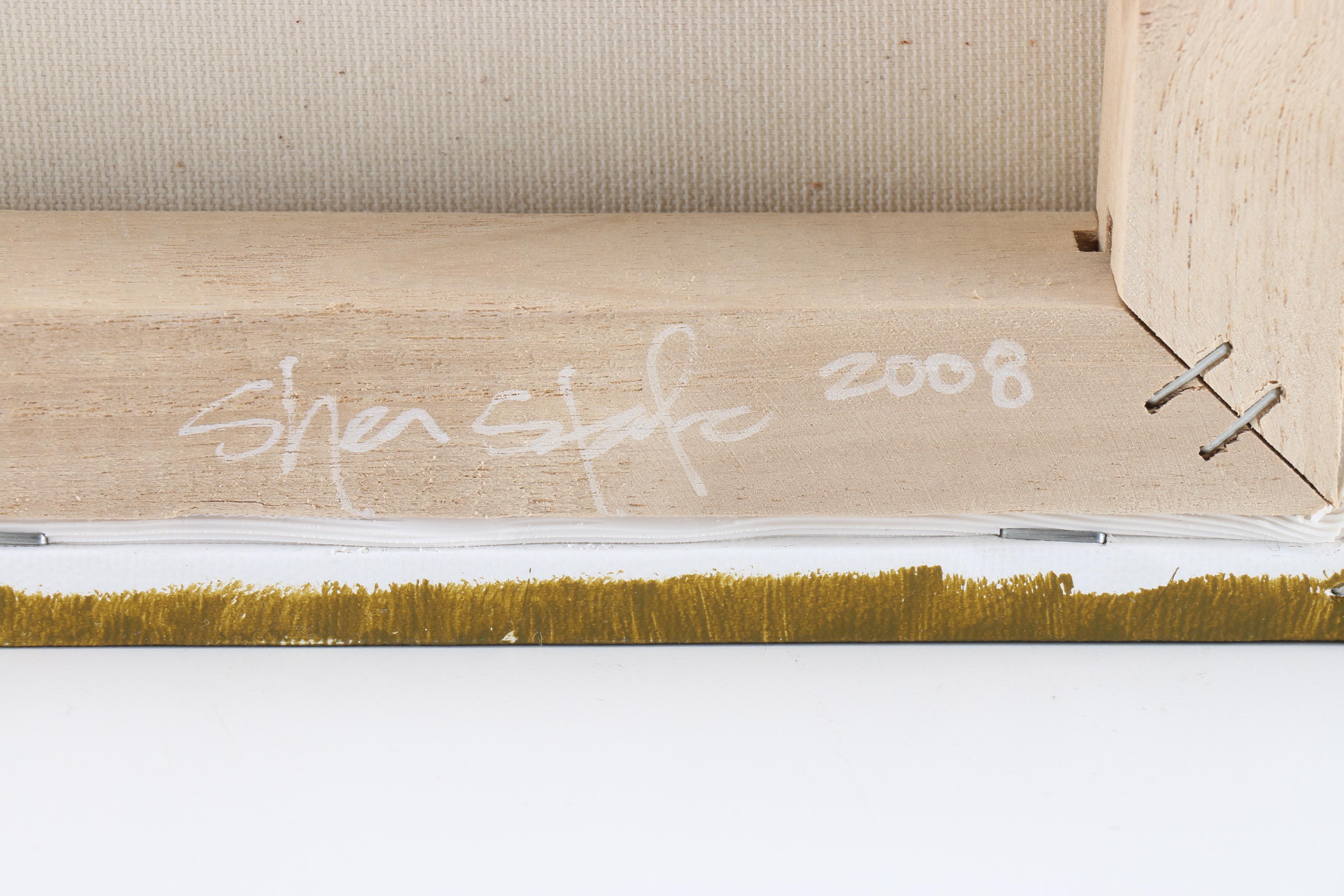 Shea Stafe Signed Modern Abstract Mixed Media Art