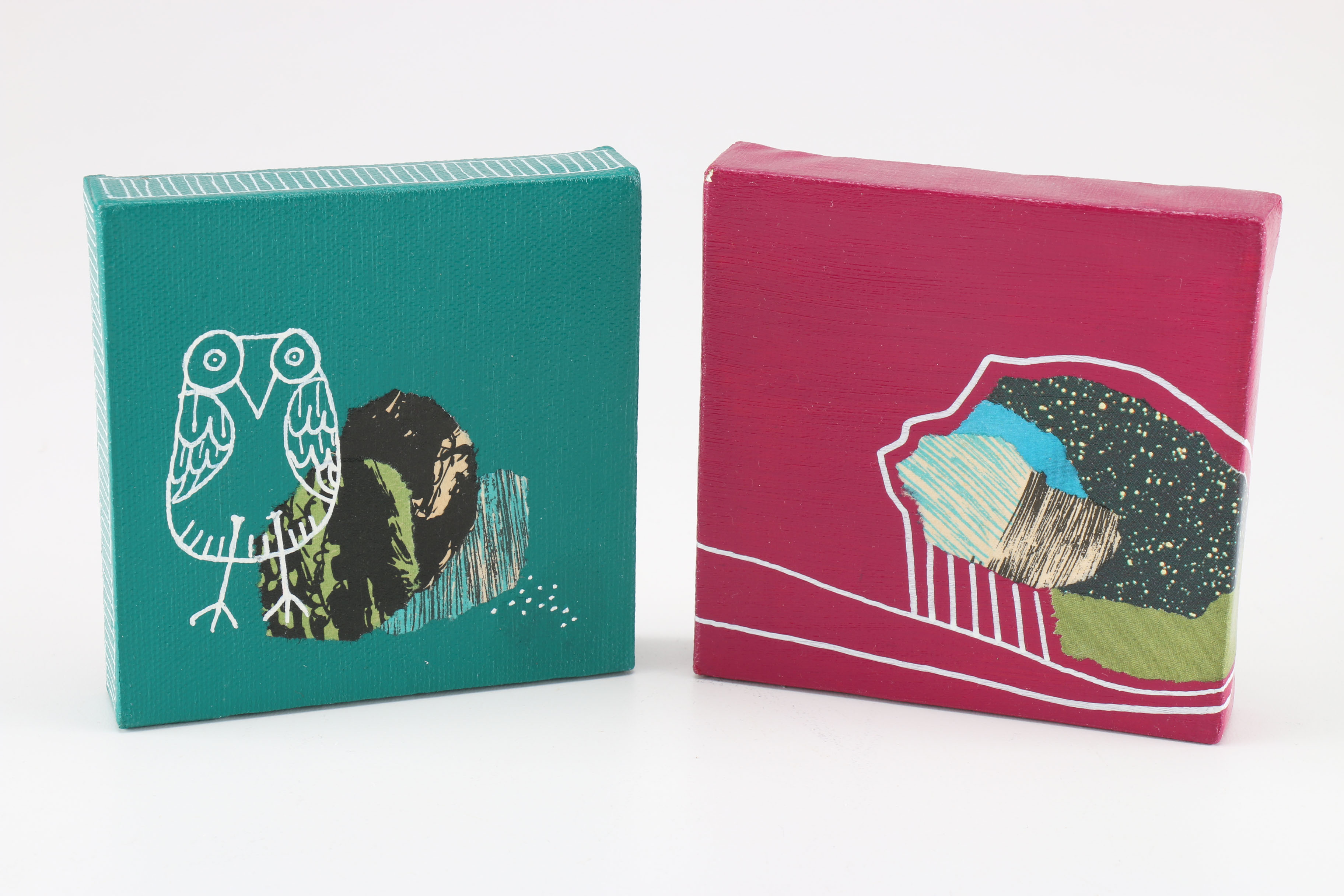 Shea Stafe Signed Modern Abstract Mixed Media Art