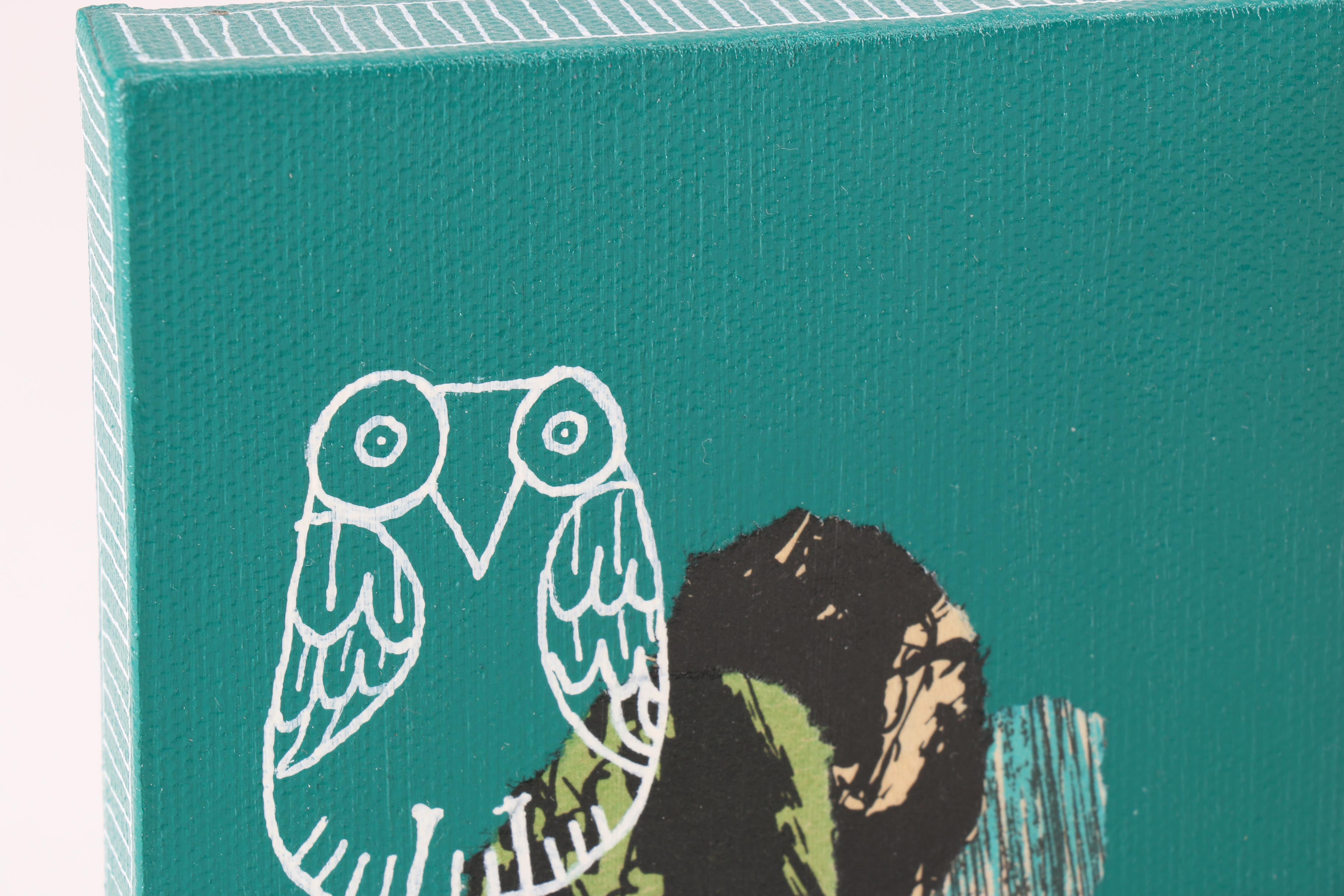 Shea Stafe Signed Modern Abstract Mixed Media Art