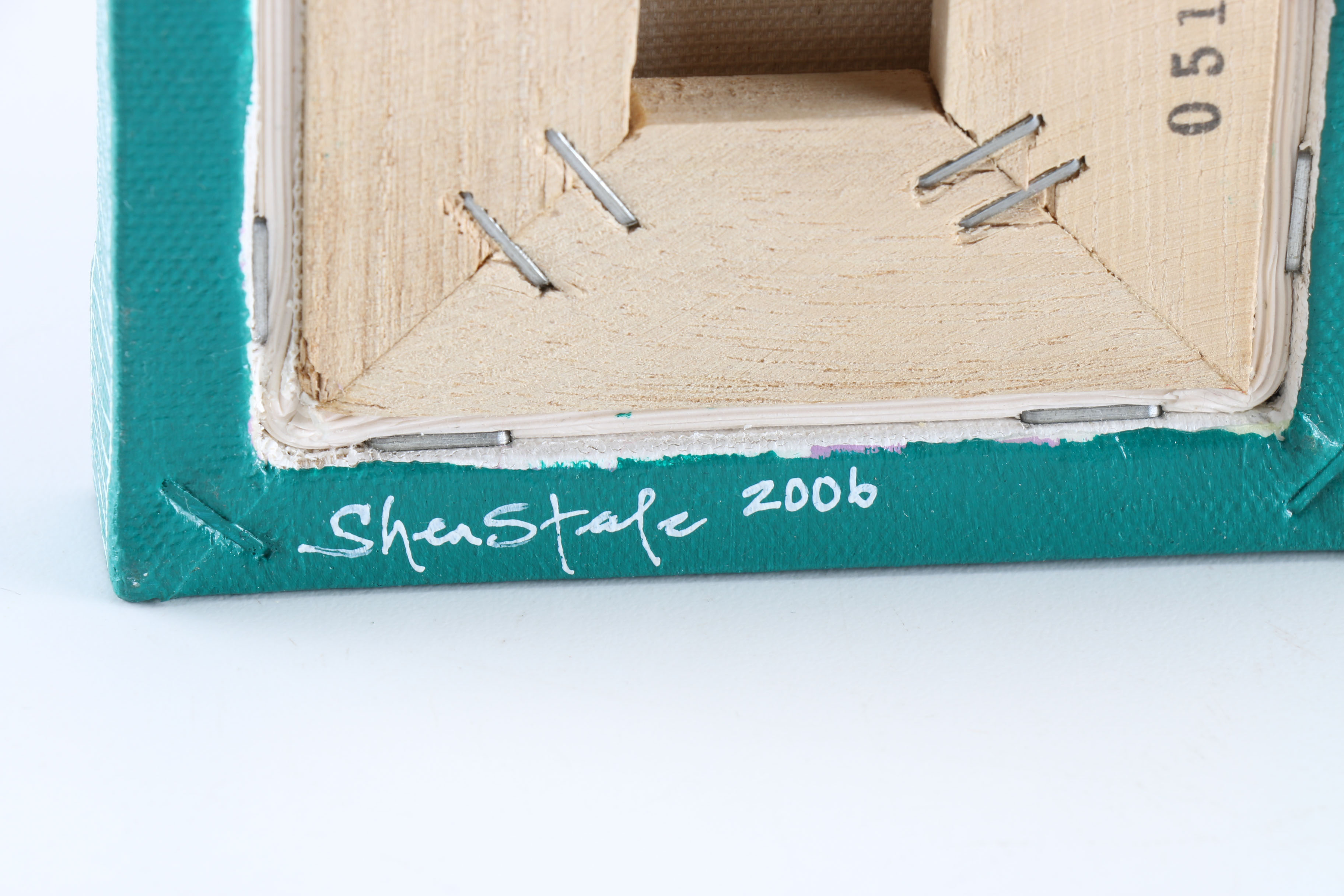 Shea Stafe Signed Modern Abstract Mixed Media Art