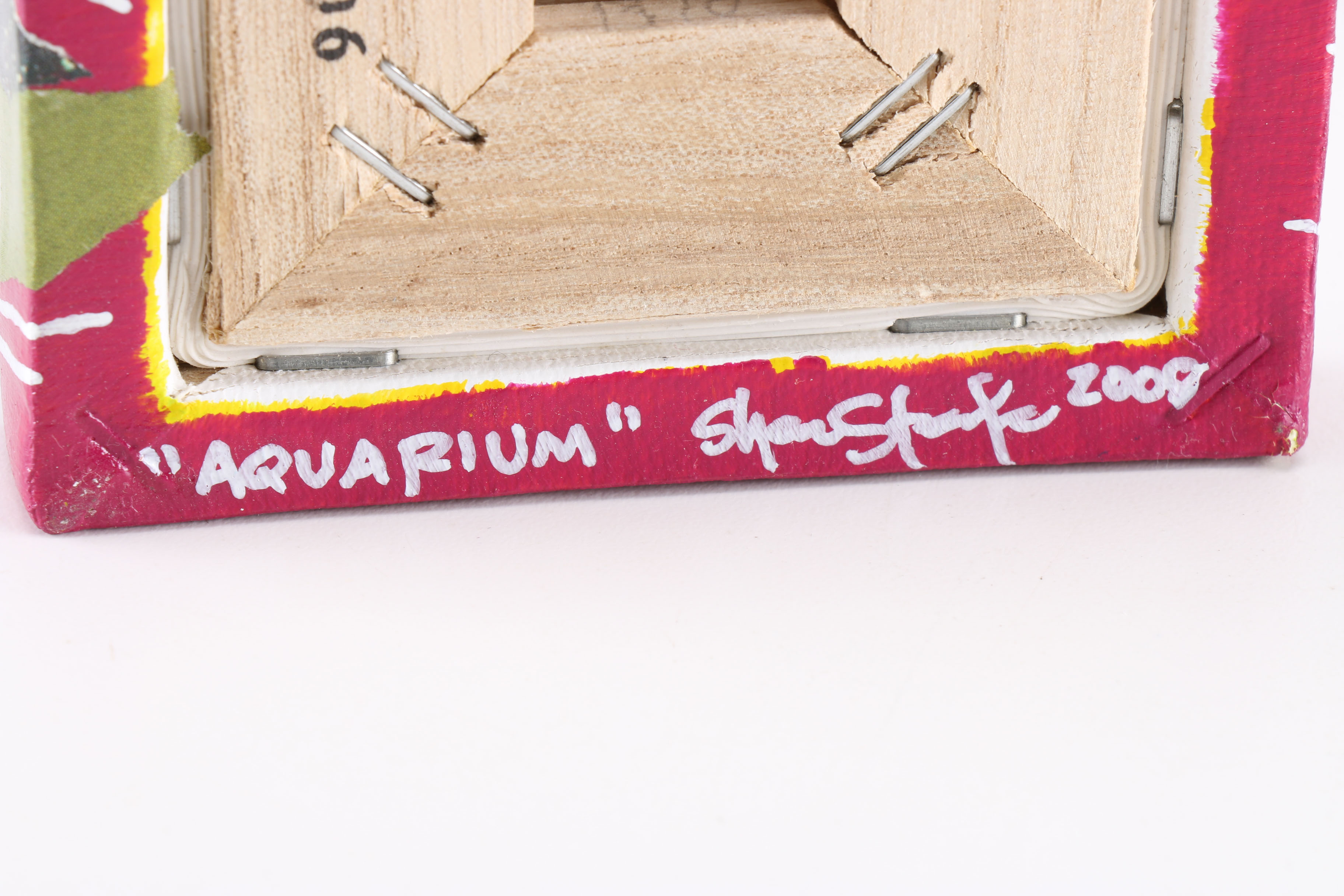 Shea Stafe Signed Modern Abstract Mixed Media Art