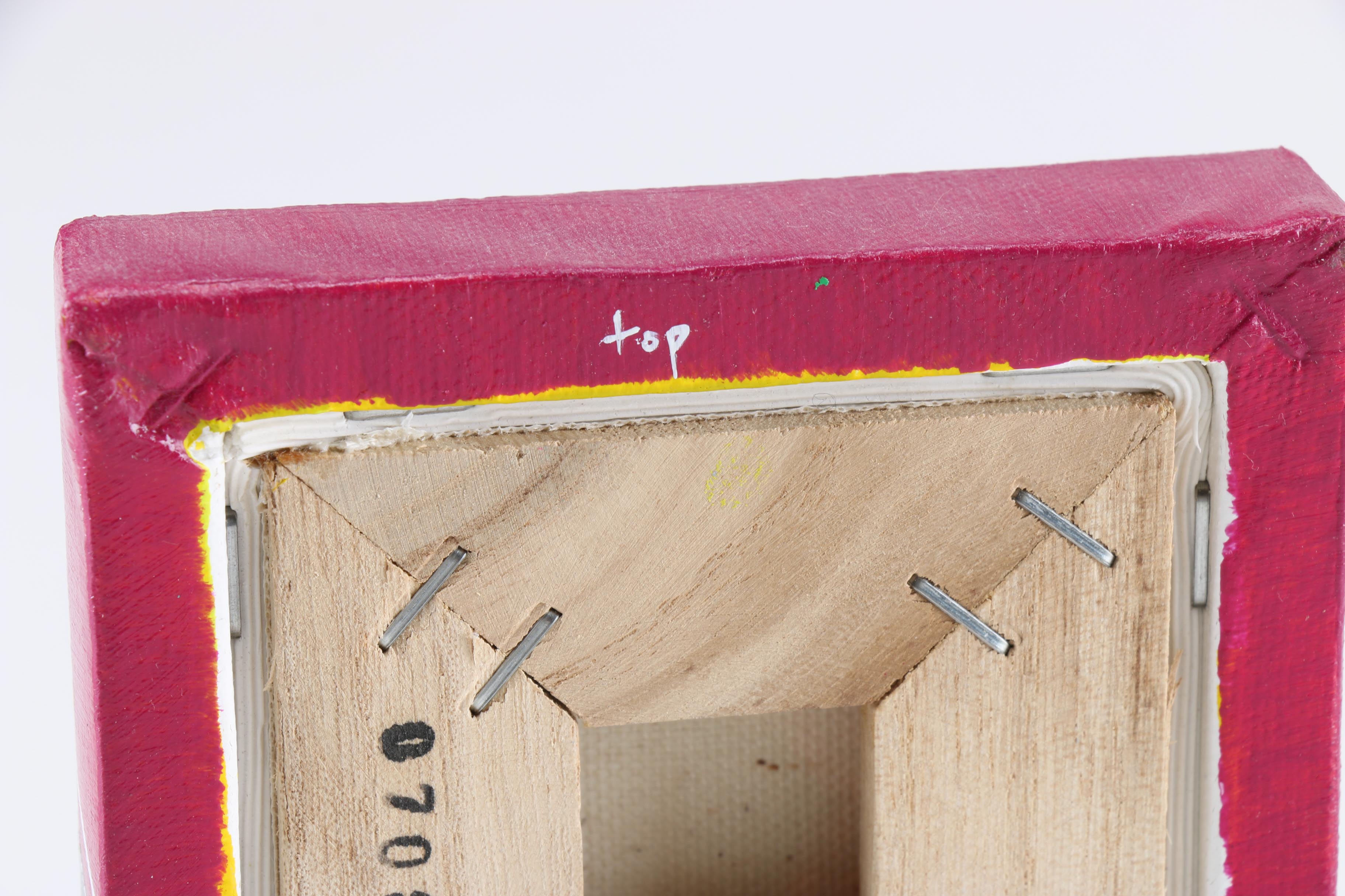 Shea Stafe Signed Modern Abstract Mixed Media Art