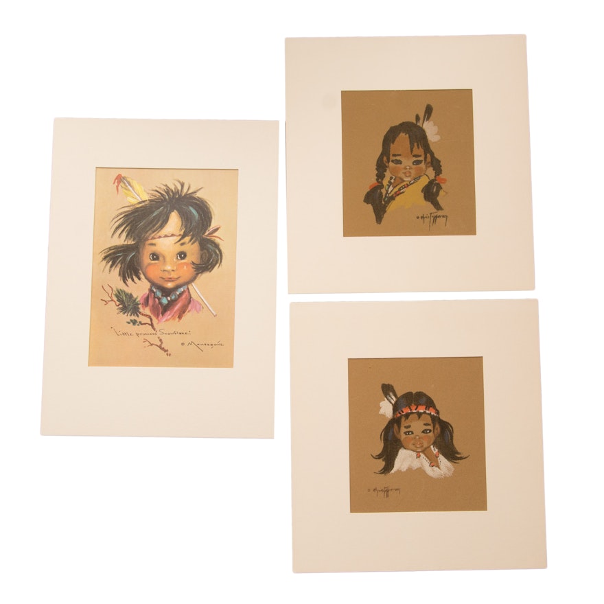 Chris Toppersen Native American Signed Drawings