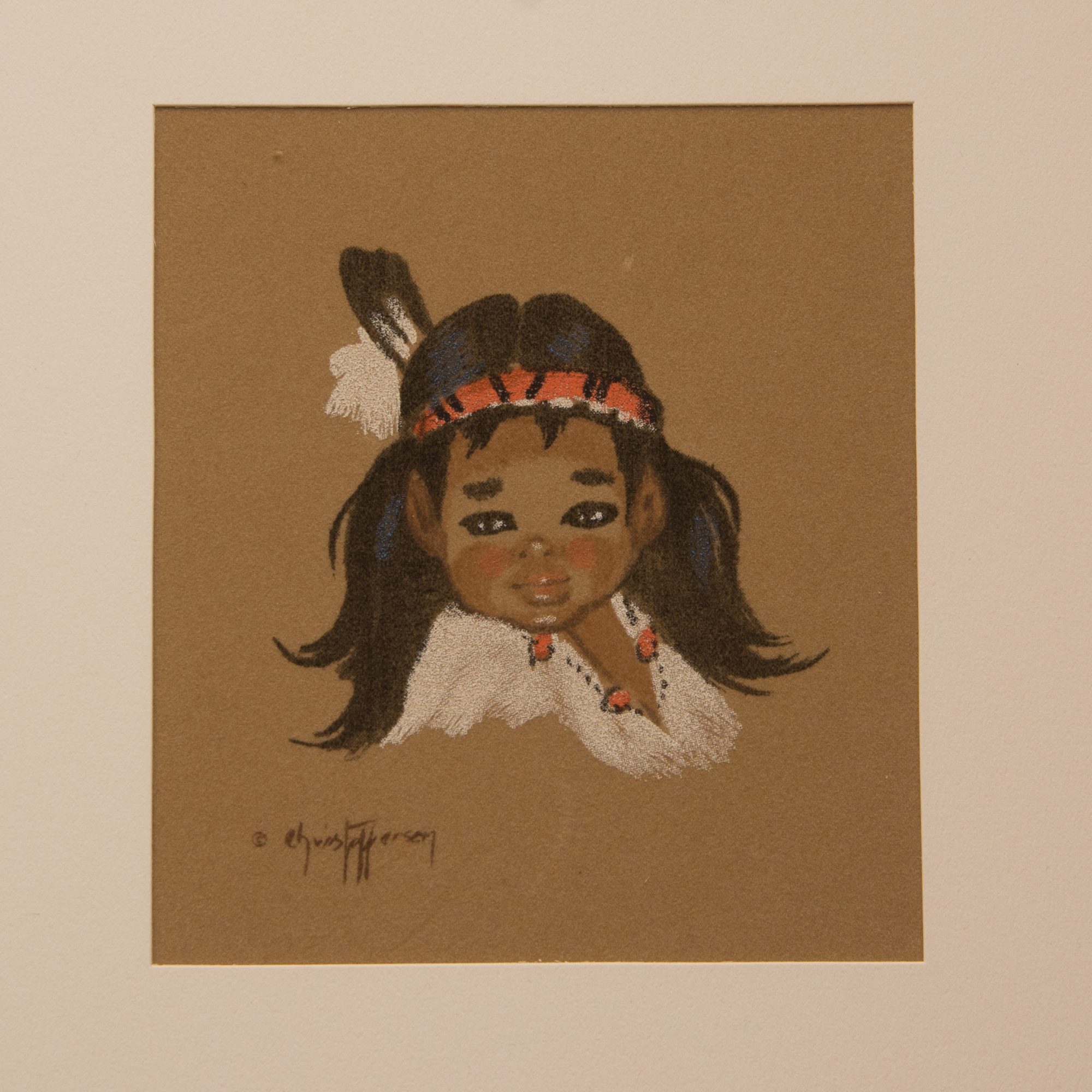 Chris Toppersen Native American Signed Drawings