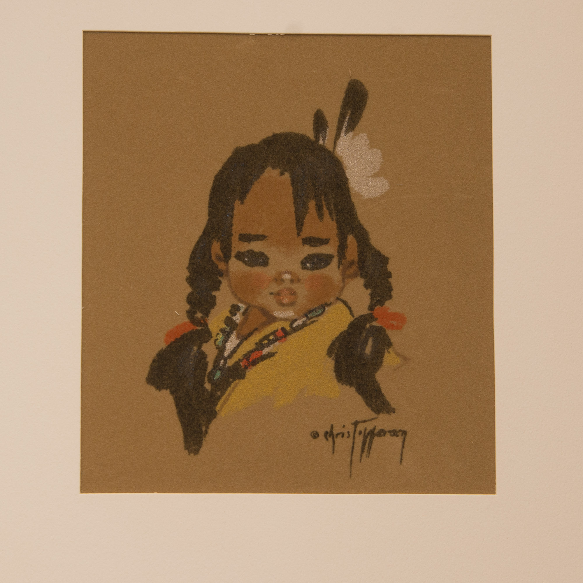 Chris Toppersen Native American Signed Drawings