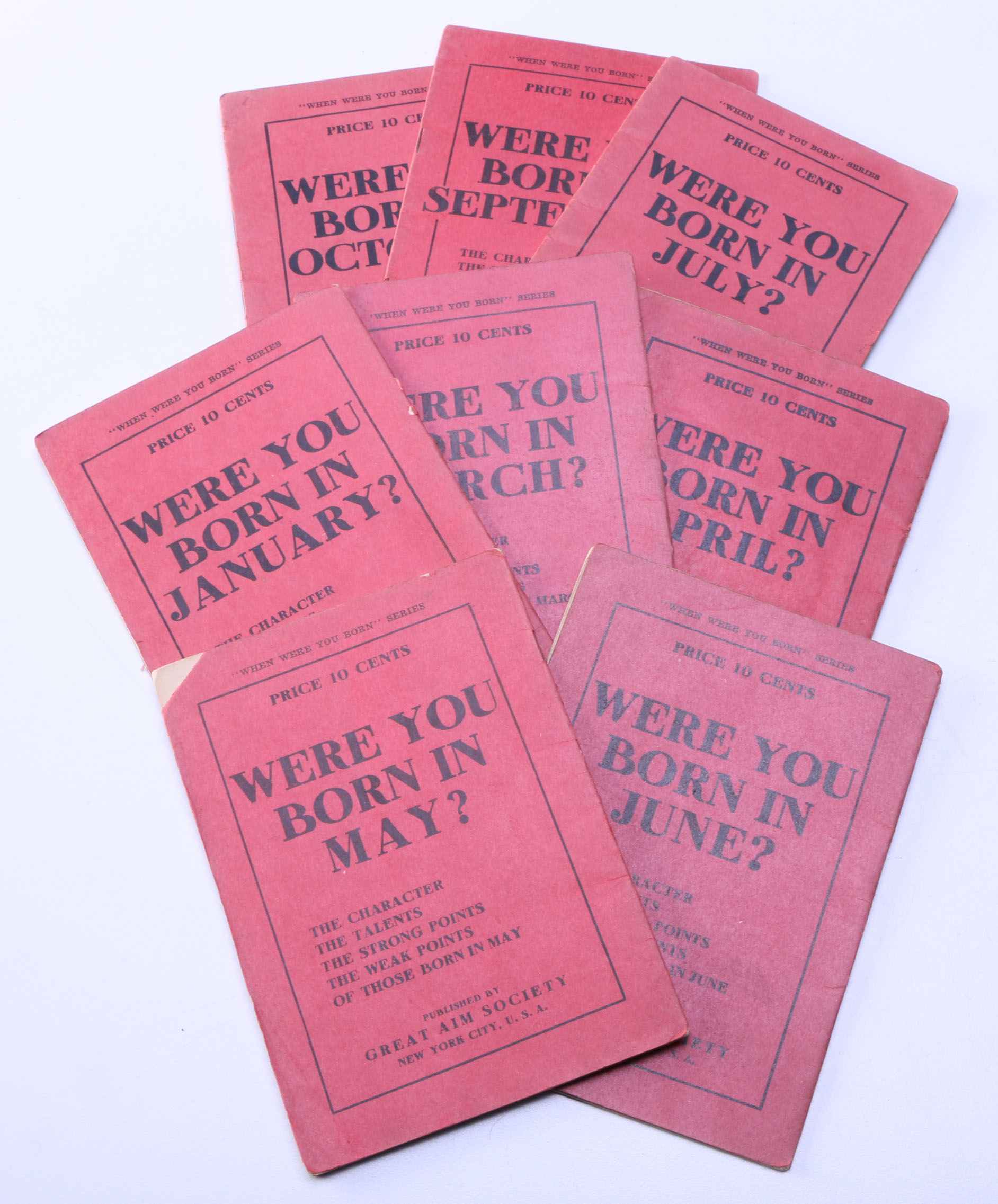 Assortment of Antique and Vintage Almanacs