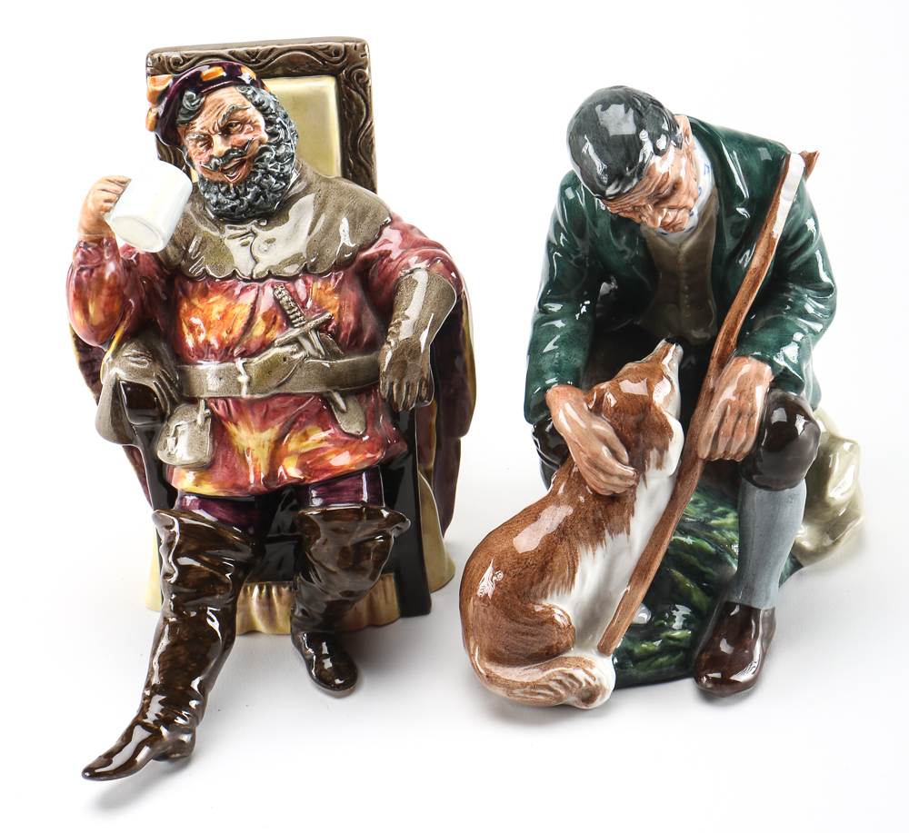Vintage Royal Doulton Figurines "The Master" and "The Foaming Quart"