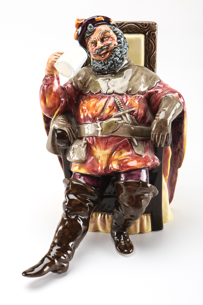 Vintage Royal Doulton Figurines "The Master" and "The Foaming Quart"