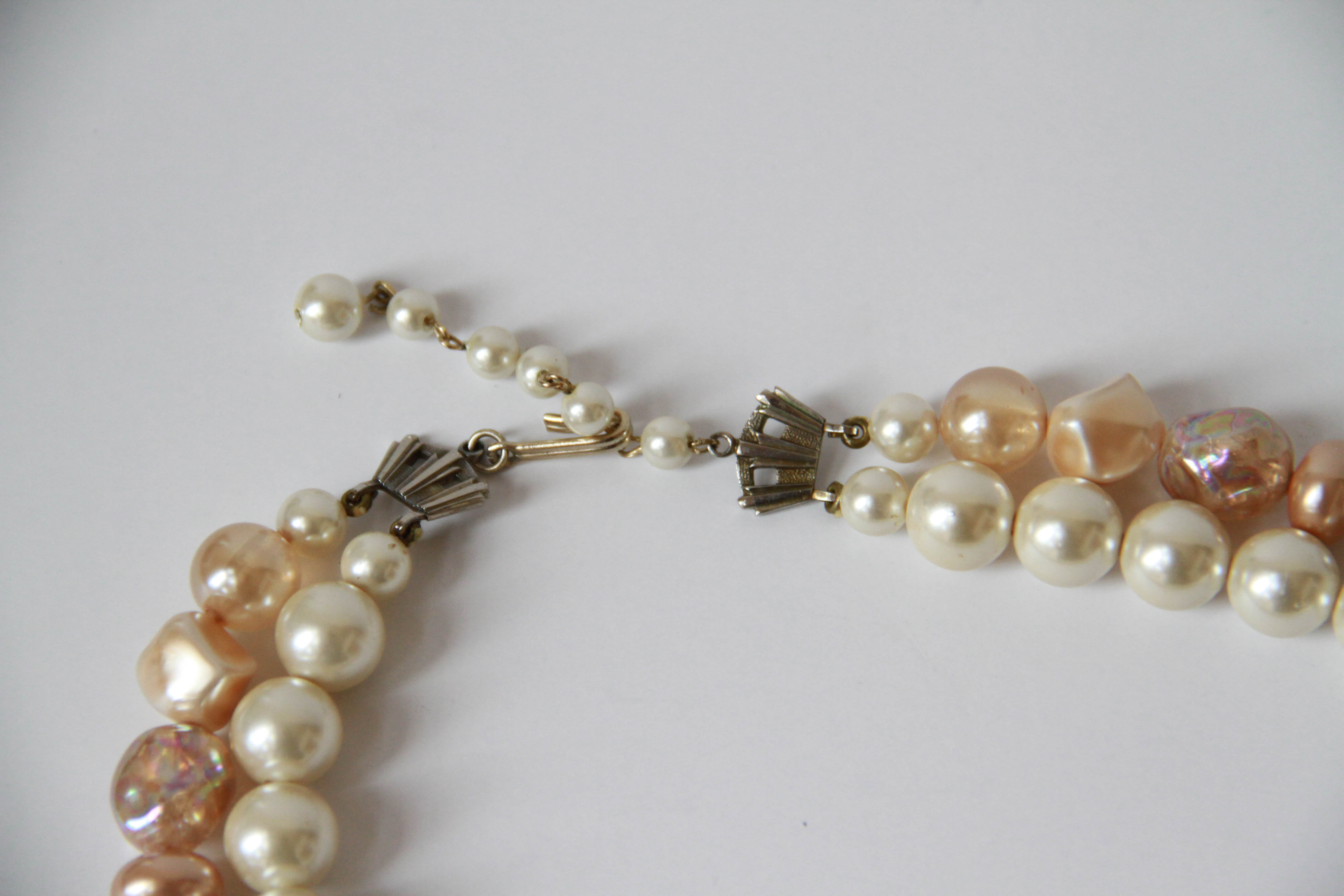 Assortment of White and Gold Tone Jewelry