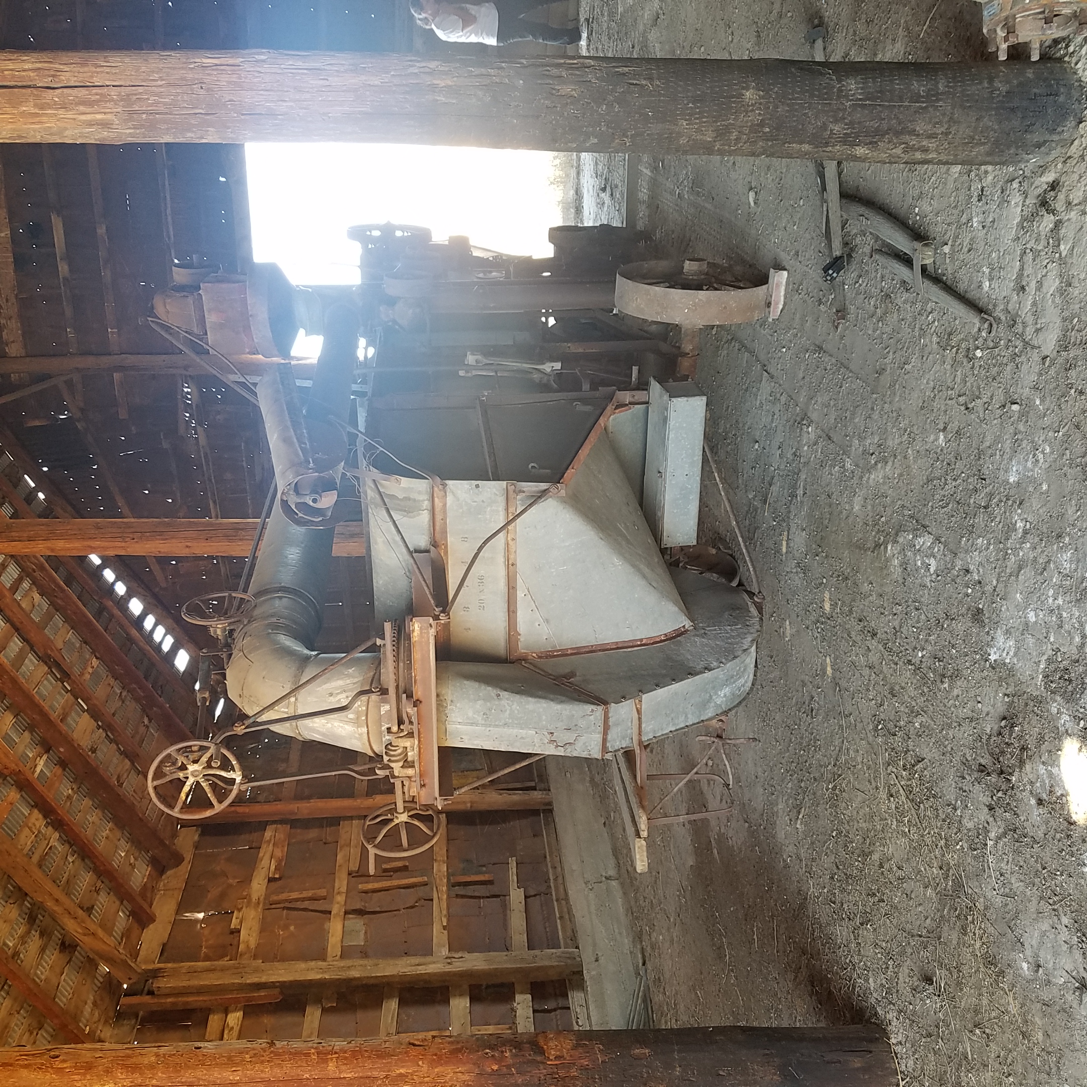 Vintage Horse-Drawn Threshing Machine