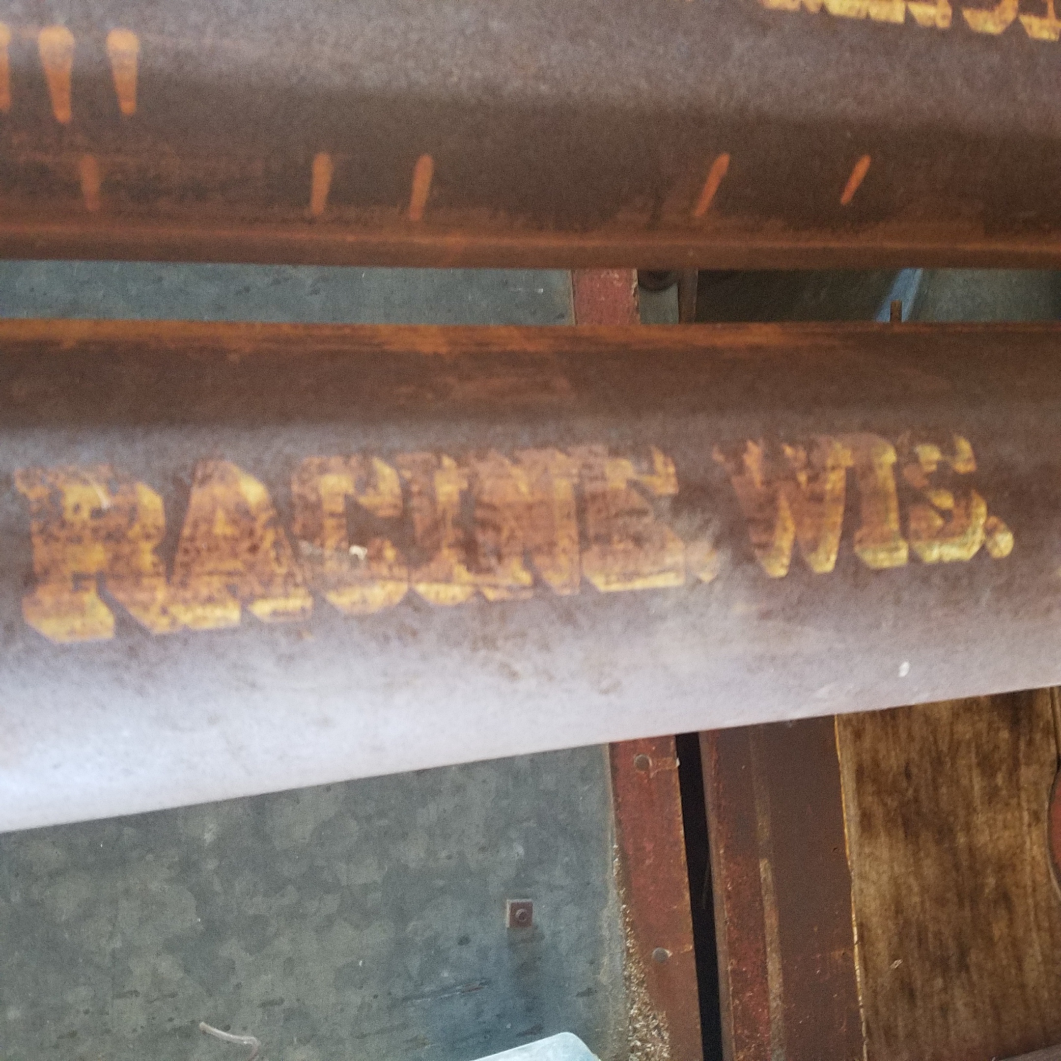 Vintage Horse-Drawn Threshing Machine