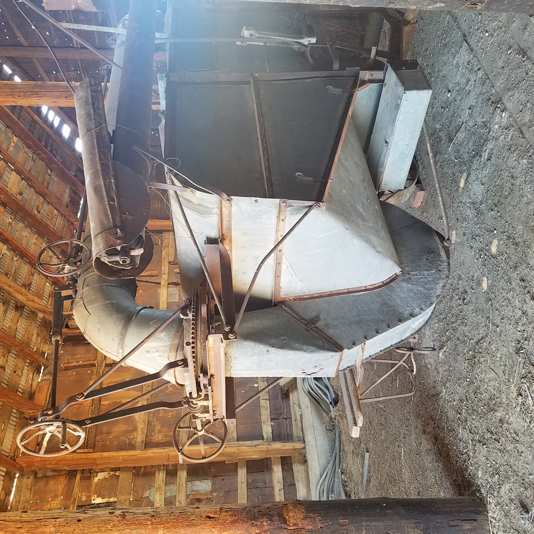 Vintage Horse-Drawn Threshing Machine