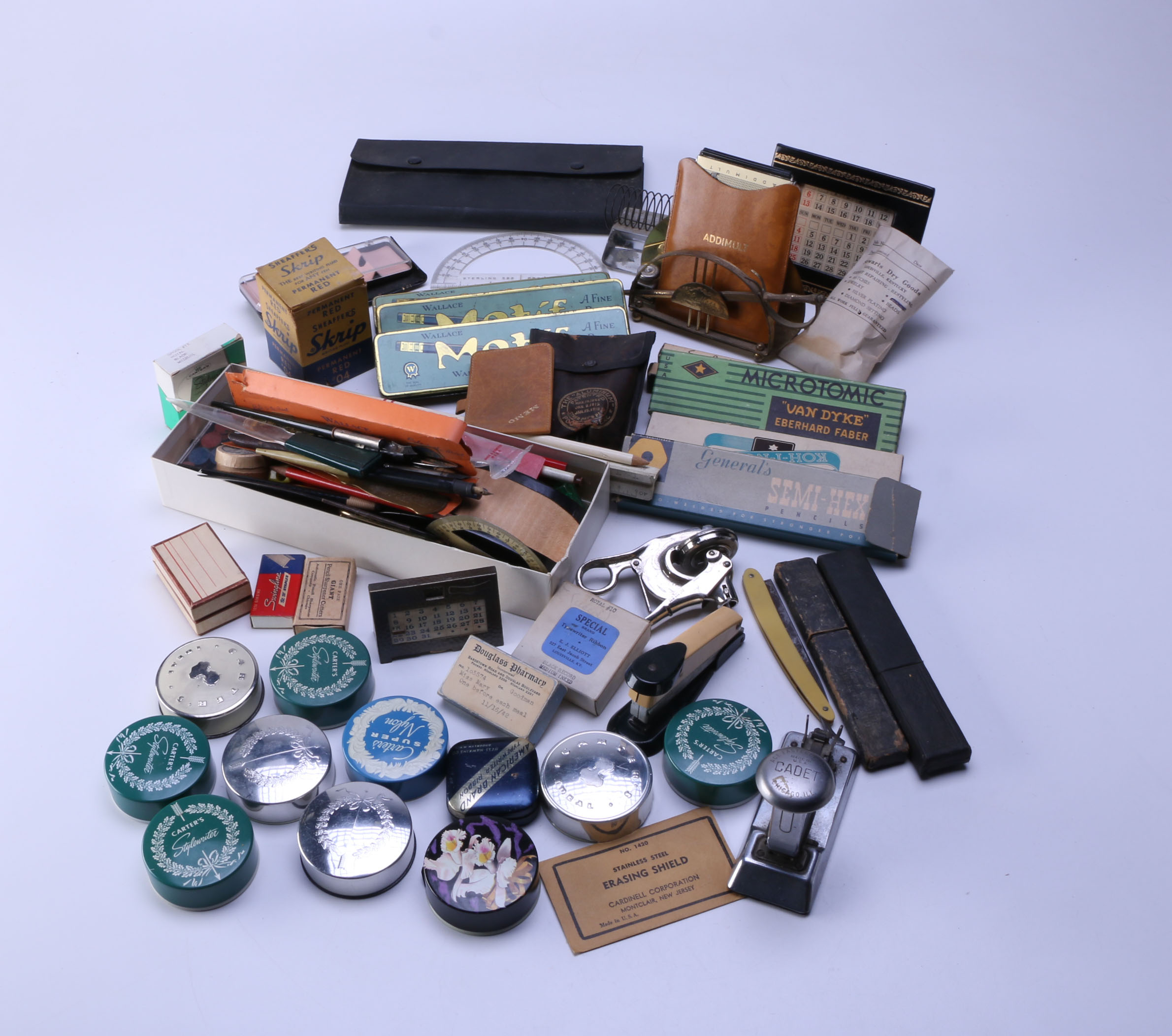 Assortment of Vintage Office Supplies