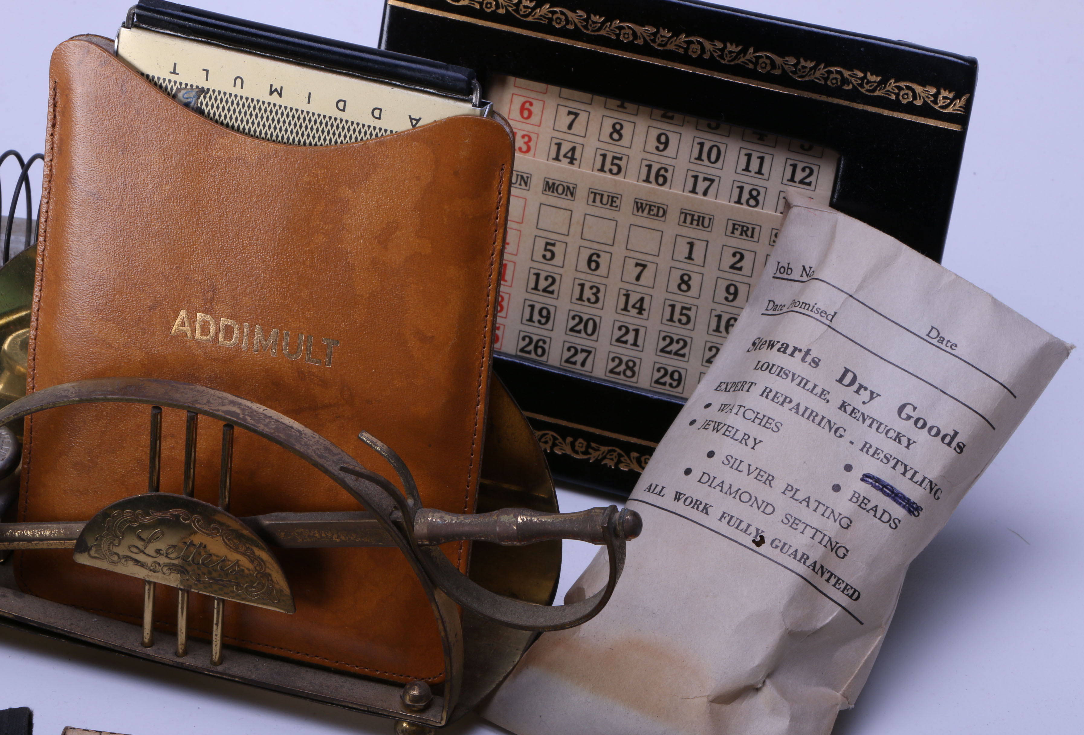 Assortment of Vintage Office Supplies