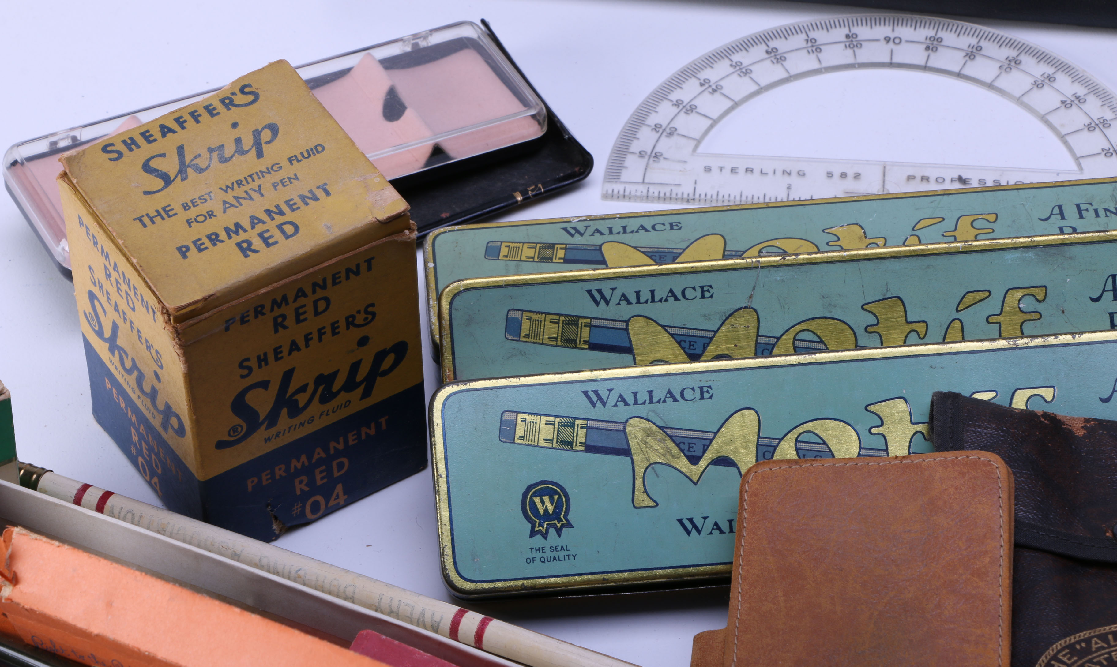 Assortment of Vintage Office Supplies
