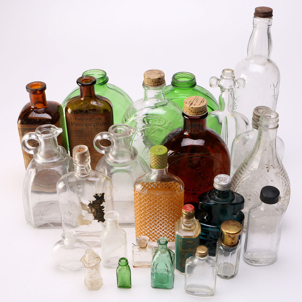 Assortment of Vintage Bottles