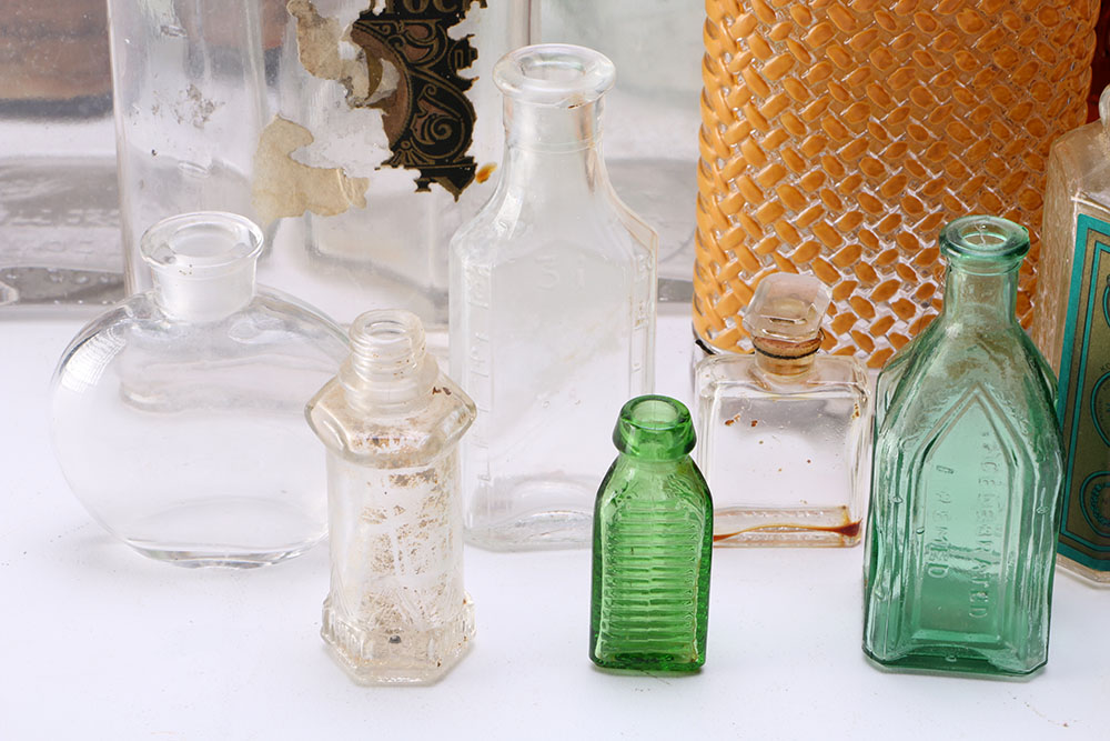 Assortment of Vintage Bottles