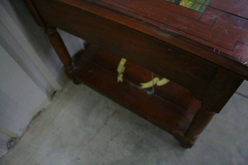 St. Andrews Golf Themed Wood Side Table